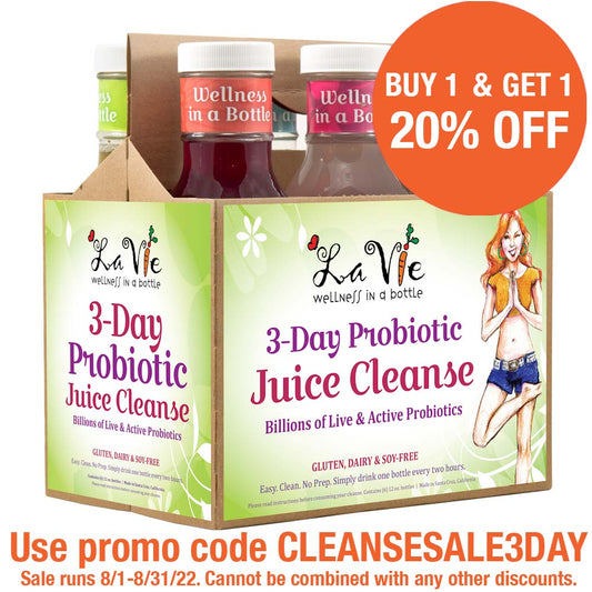 3-Day Probiotic Juice Cleanse (18 bottles) - Biannual Cleanse Sale